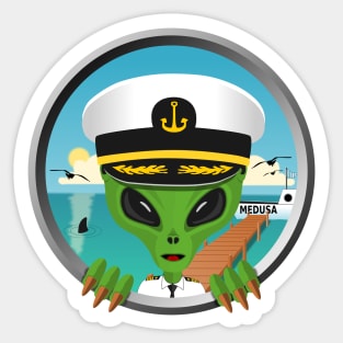 Alien sailor Sticker